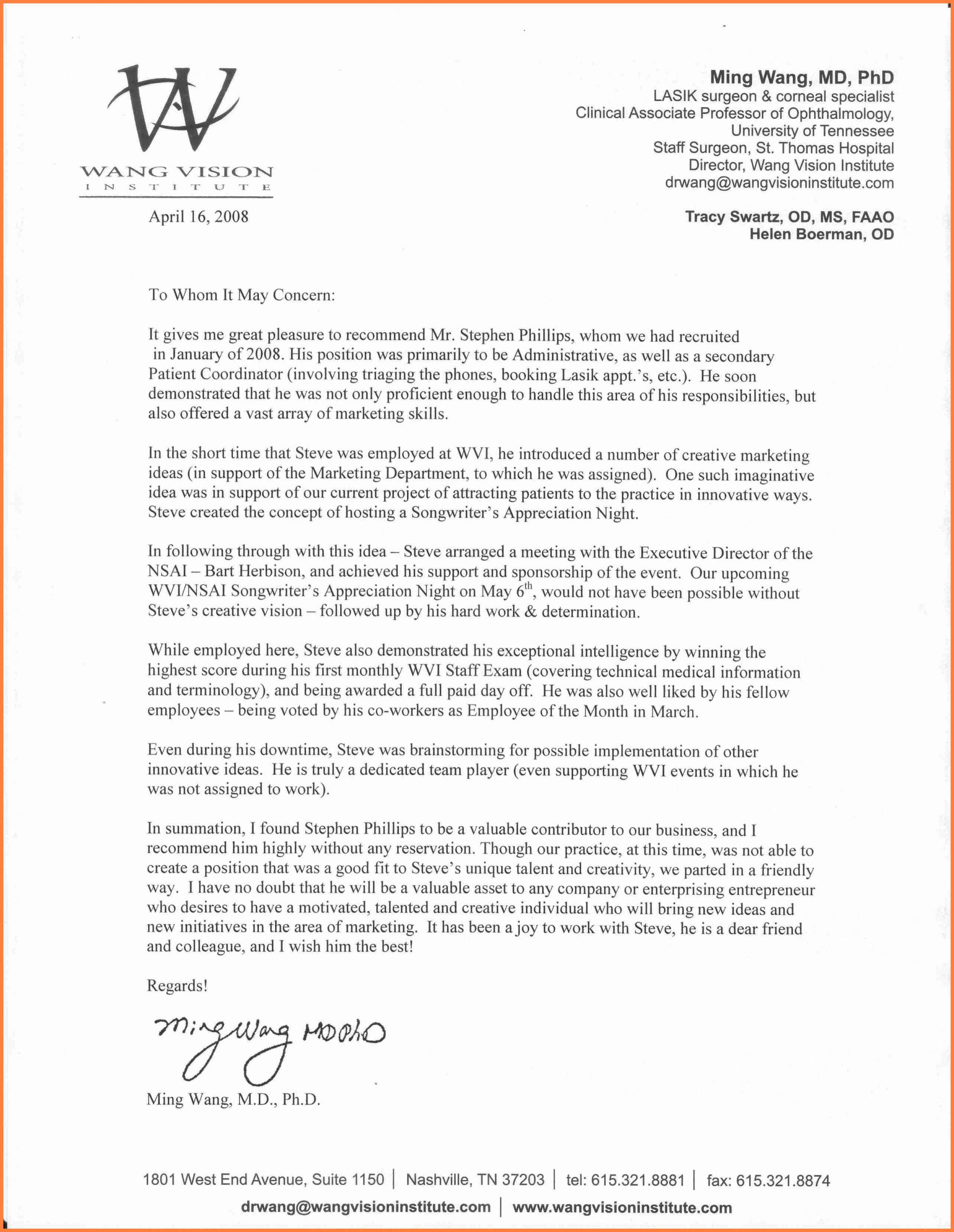 Sample Letter Explicit Academic Reference Letter From for dimensions 2569 X 3317