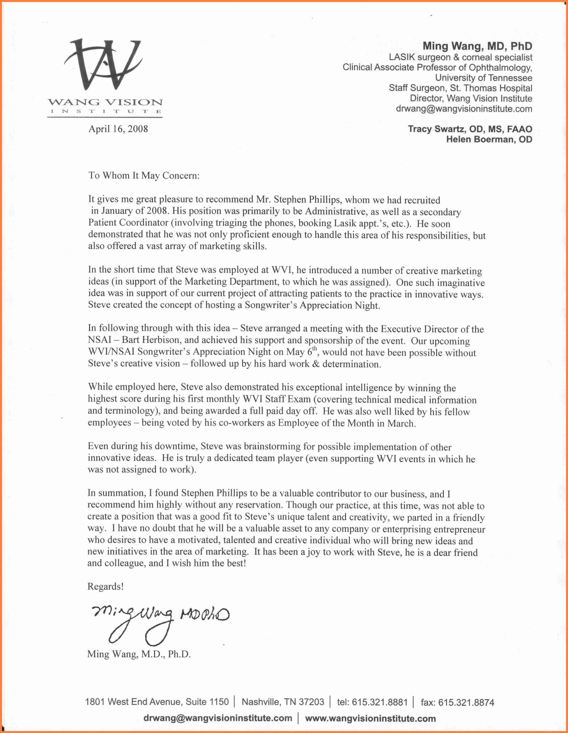 Sample Letter Explicit Academic Reference Letter From with sizing 2569 X 3317