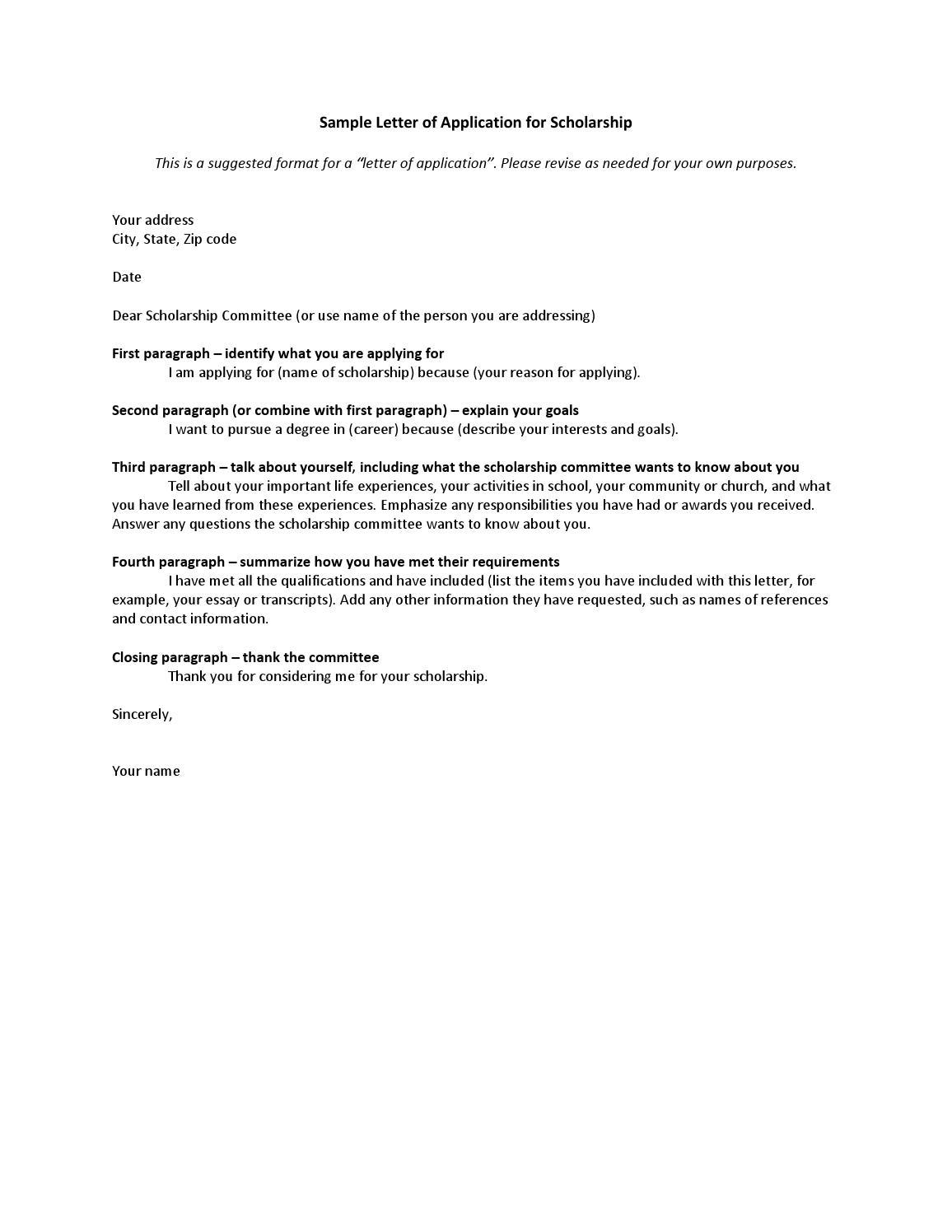 Sample Letter Of Application For Scholarship Miss Gia within measurements 1156 X 1496