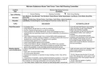 Sample Of Tabular Meeting Minutes pertaining to measurements 1024 X 791