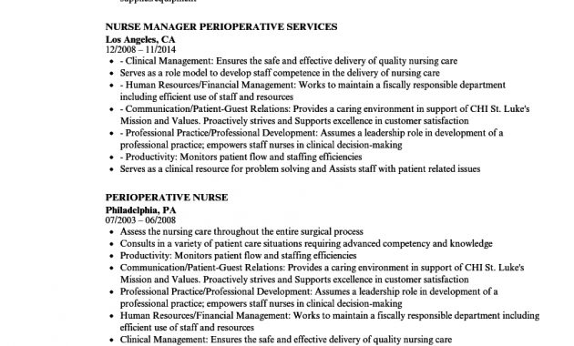 Sample Perioperative Nurse Resume Akali throughout proportions 860 X 1240