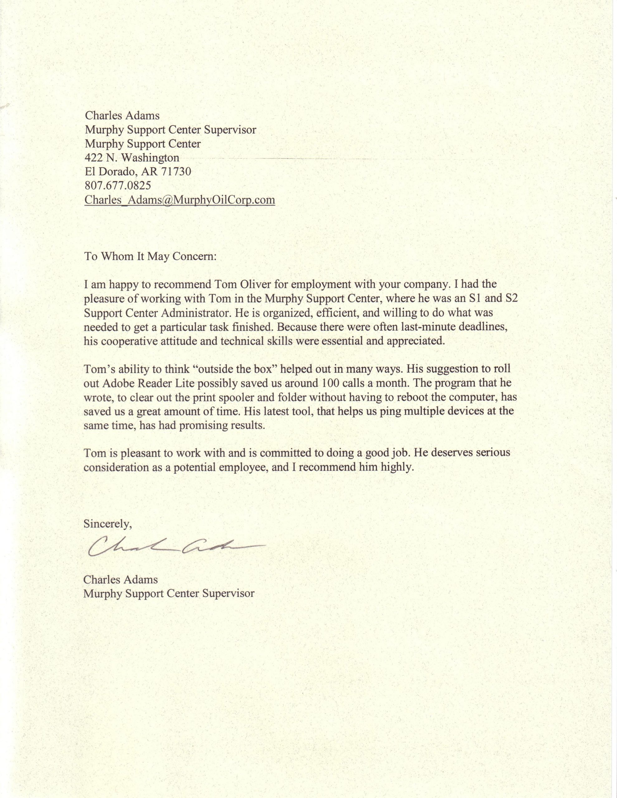 Sample Professional Reference Letter Example Reference inside size 2551 X 3299