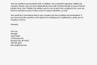 Sample Recommendation Letter From An Employer throughout dimensions 1000 X 1000