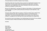 Sample Reference Letter For An Employee inside size 1000 X 1000