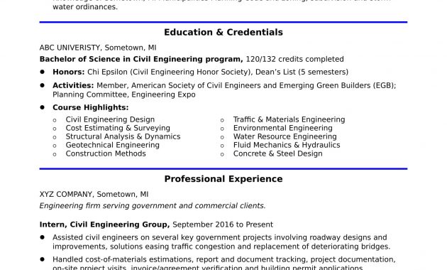 Sample Resume For An Entry Level Civil Engineer Monster with regard to sizing 1700 X 2200