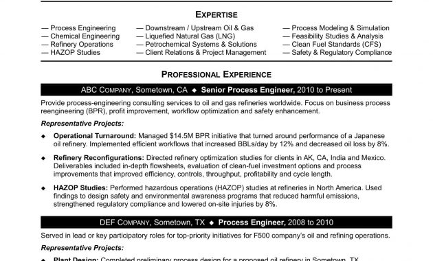 Sample Resume For Entry Level Chemical Engineer with regard to dimensions 1700 X 2200