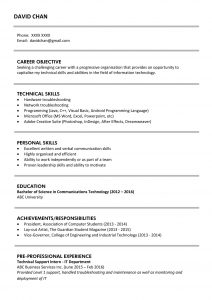 Sample Resume For Fresh Graduates It Professional Jobsdb within measurements 1125 X 1592