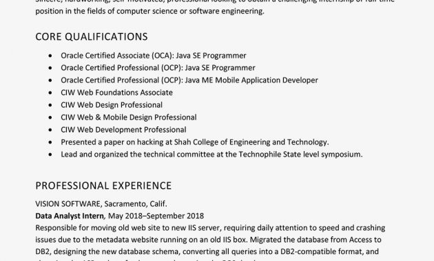 Sample Resume Of Experienced New Grad for size 1000 X 1000