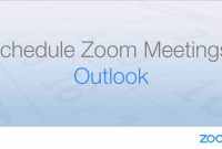 Schedule Zoom Meetings With Outlook pertaining to proportions 1280 X 720