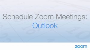 Schedule Zoom Meetings With Outlook pertaining to proportions 1280 X 720