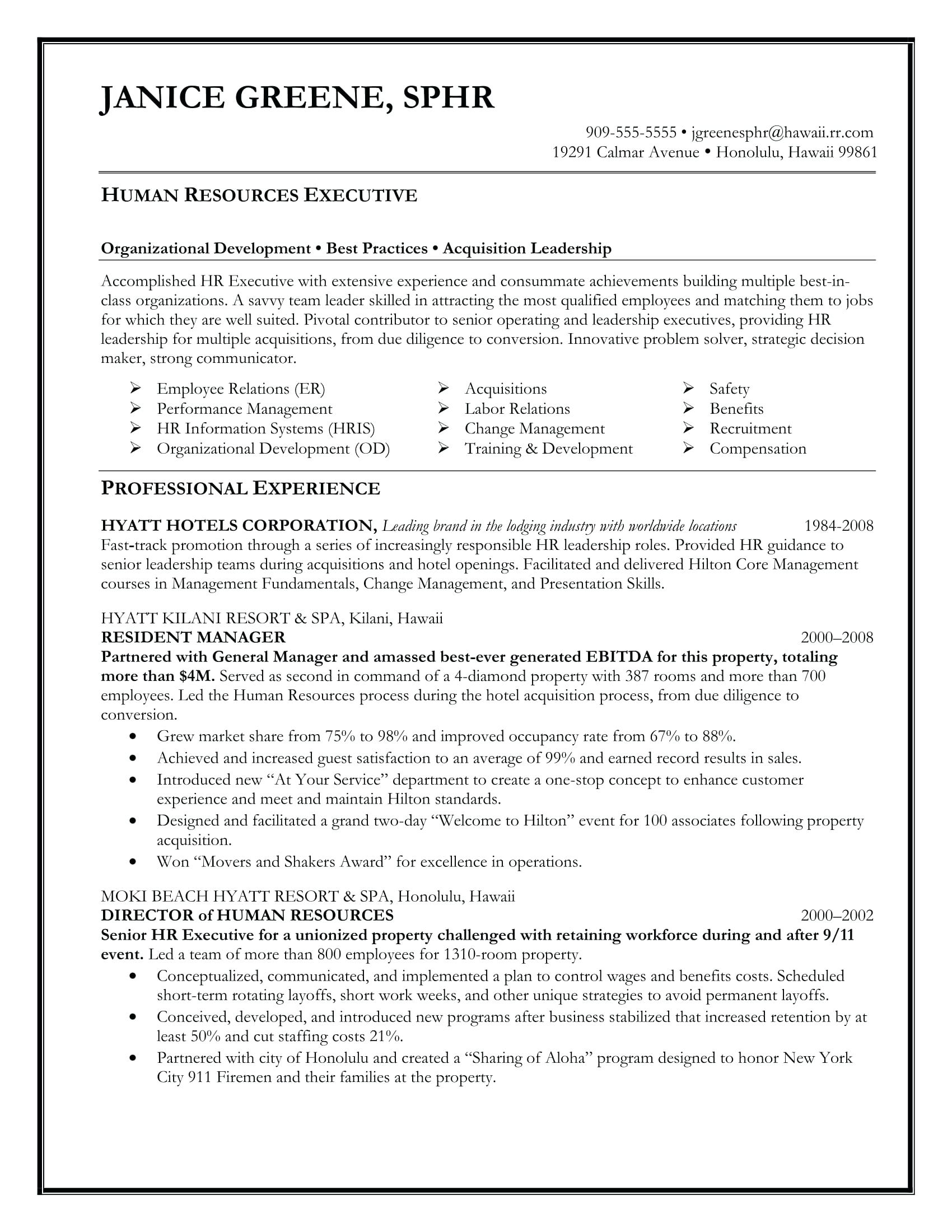 Senior Management Resume Template Refat with regard to proportions 1700 X 2200