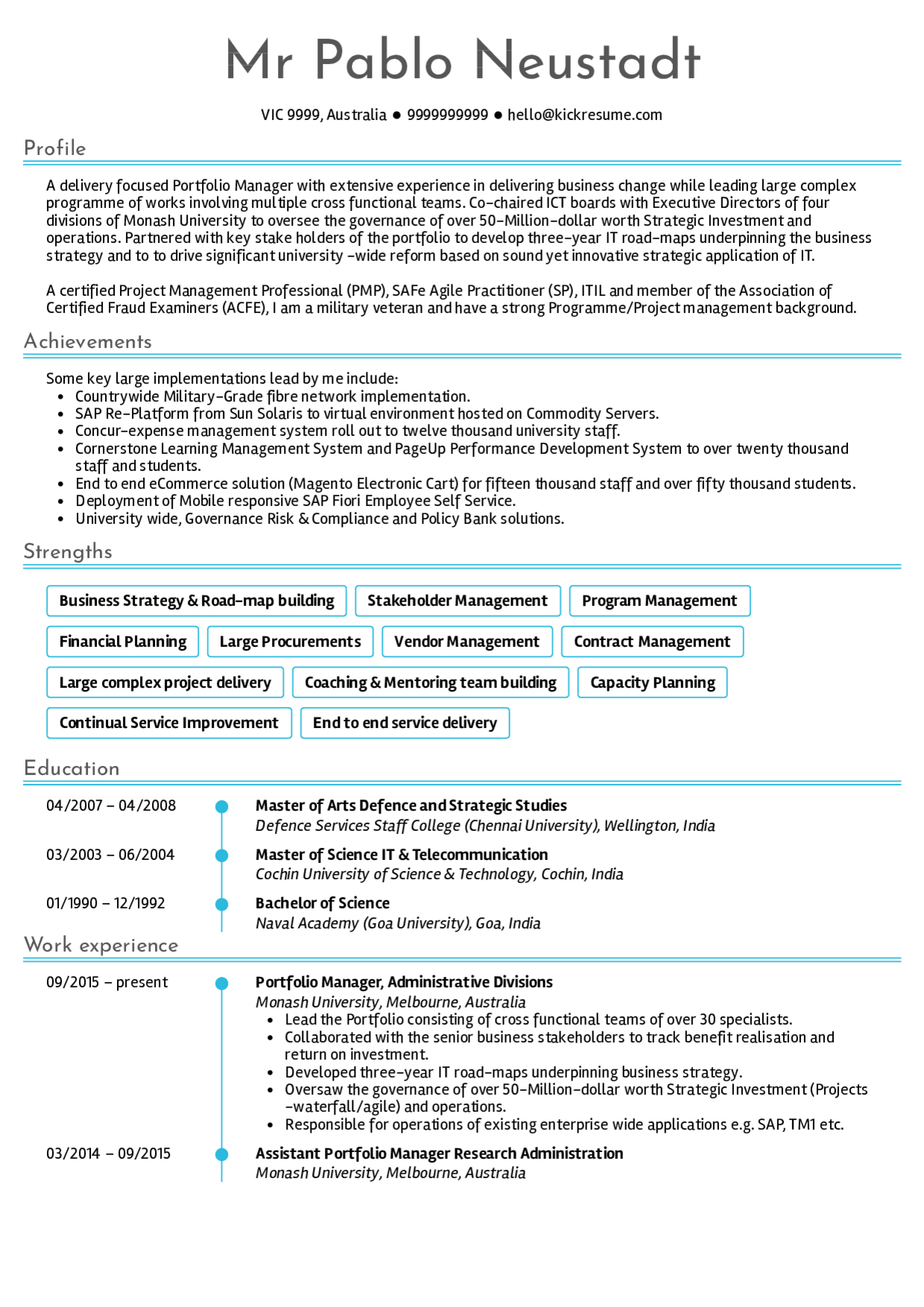 Senior Project Manager Resume Samples Senior Project with dimensions 1240 X 1754