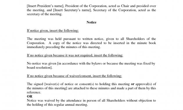 Shareholders Meeting Minutes Sample Enom pertaining to size 1275 X 1650
