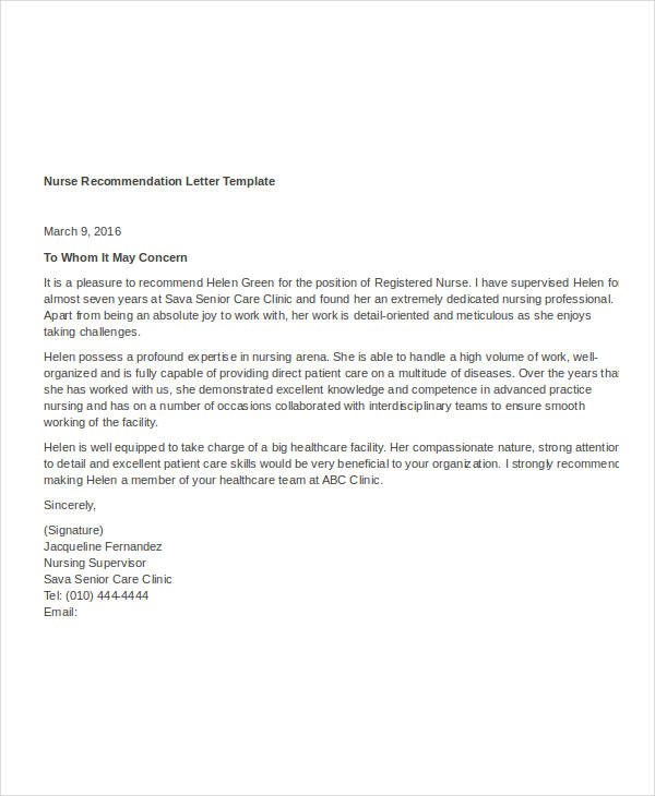 Simple Recommendation Letter Enom with regard to proportions 600 X 730