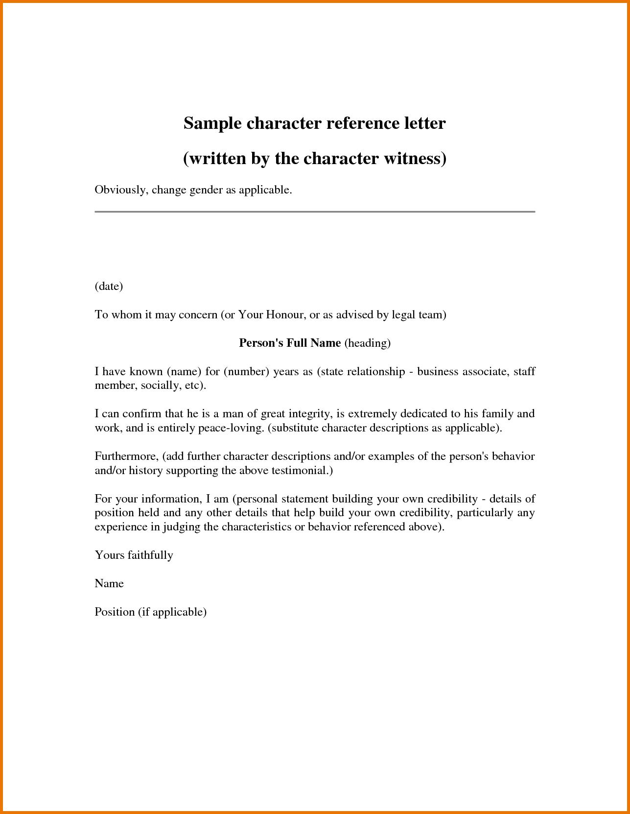 Simple Recommendation Letter For A Friend Debandje inside measurements 1287 X 1662