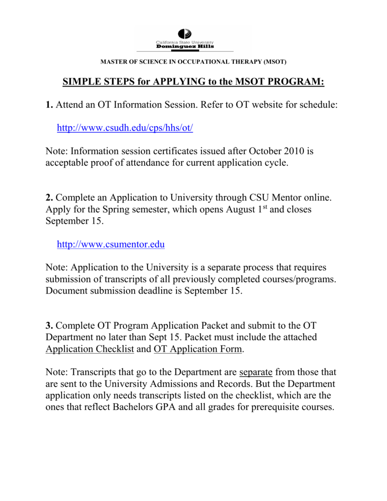 Simple Steps For Applying To The Msot Program regarding proportions 791 X 1024