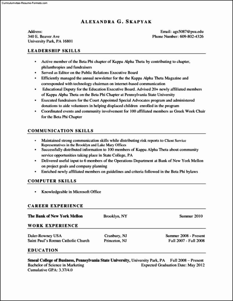 Skills Based Resume Template Free Awesome Skills Based with regard to measurements 792 X 1024