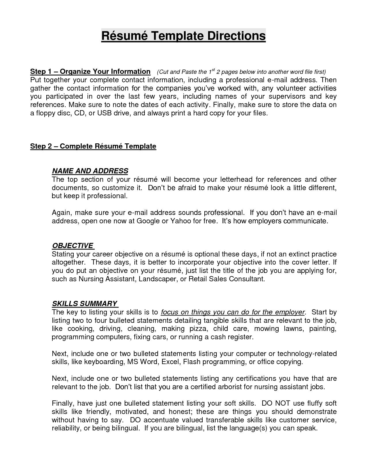 Skills Statement For Resumes Caflei within dimensions 1275 X 1650