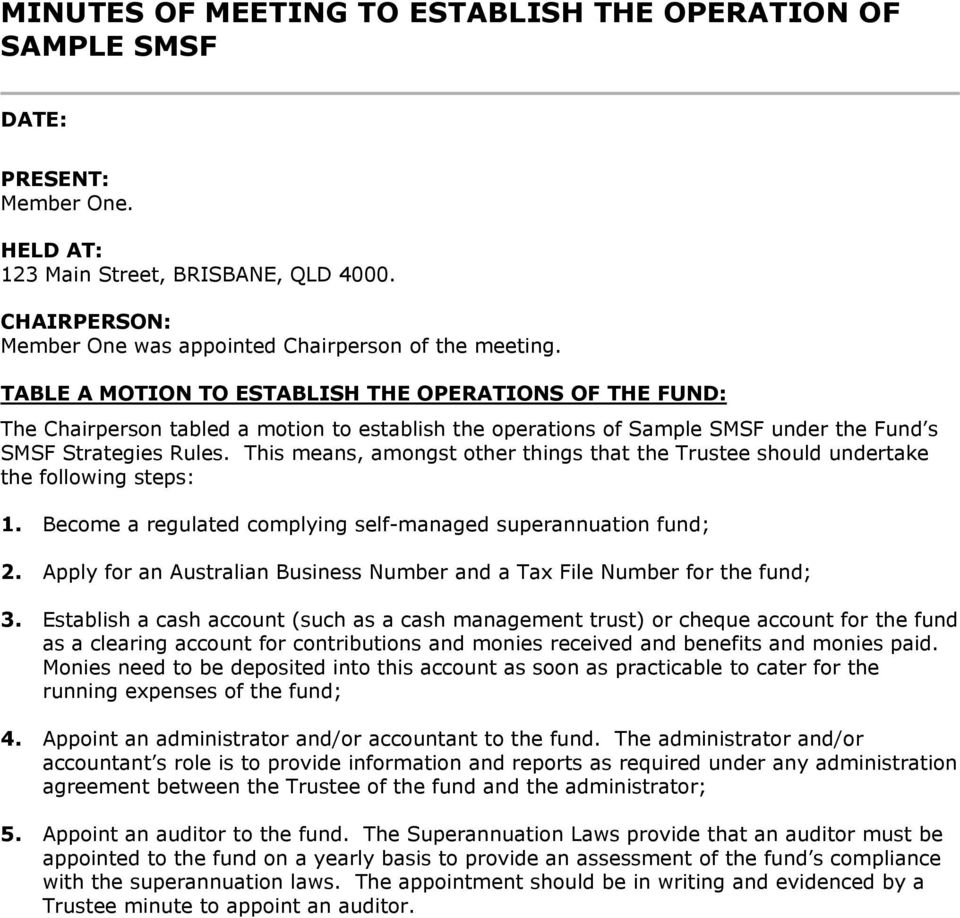 Smsf Trust Deed Establishment Sample Smsf Pdf Free Download inside measurements 960 X 918