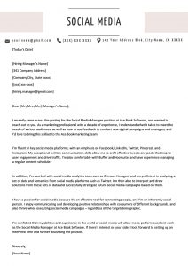 Social Media Cover Letter Example Resume Genius regarding dimensions 800 X 1132