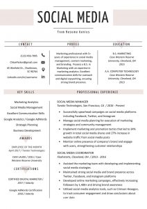 Social Media Resume Example Writing Tips Resume Genius for sizing 800 X 1132