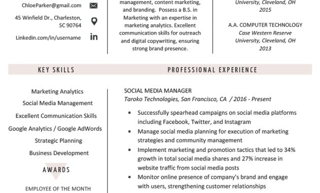 Social Media Resume Example Writing Tips Resume Genius in dimensions 800 X 1132