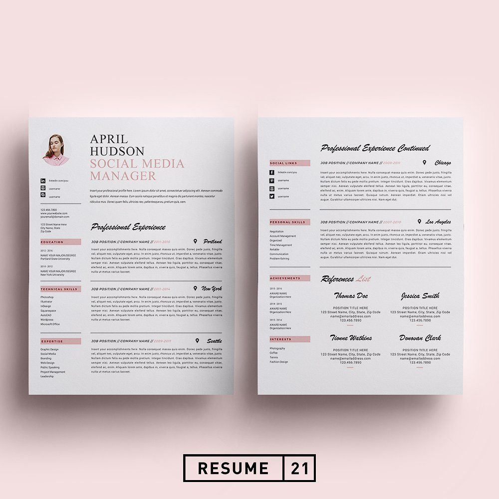 Social Media Resume Template Cv Cv Template Templates pertaining to sizing 1000 X 1000