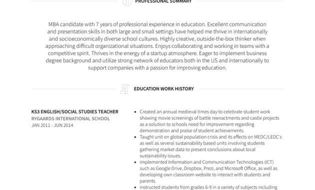 Social Studies Teacher Resume Samples And Templates Visualcv within sizing 800 X 1128