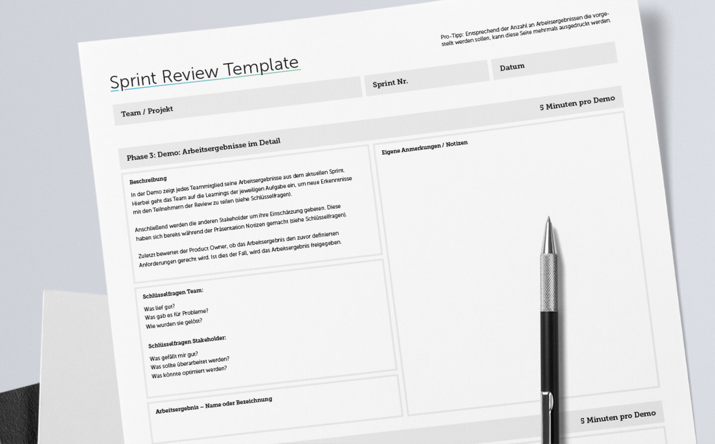 Sprint Review Template Agenda Fr Scrum Reviews Download with regard to measurements 1440 X 895