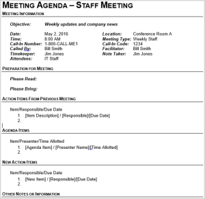 Staff Meeting Report Debandje for dimensions 300 X 290