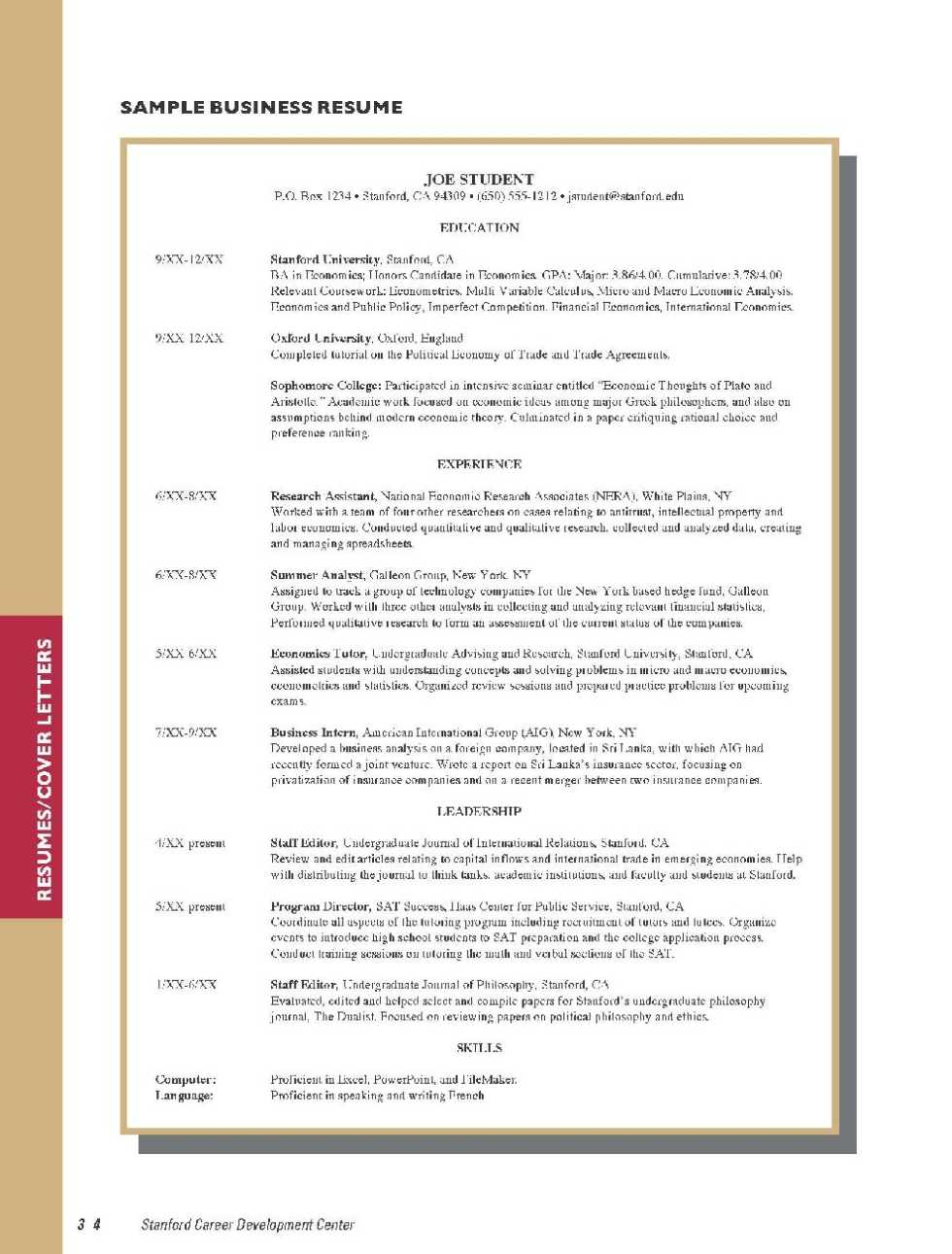 Stanford Mba Resume Template • Invitation Template Ideas