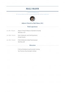 Stanford Resume Samples And Templates Visualcv in size 800 X 1128