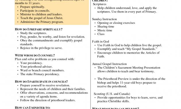 Statement Clipart Meeting Agenda 10 Primary Presidency with regard to size 1275 X 1650