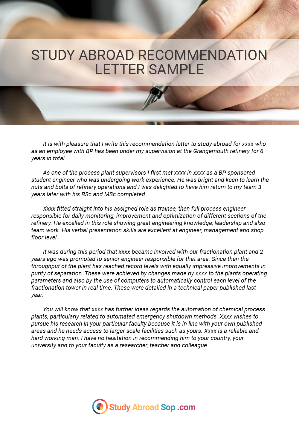 Statement Of Purpose For Recommendation Letter Enom regarding dimensions 1000 X 1415