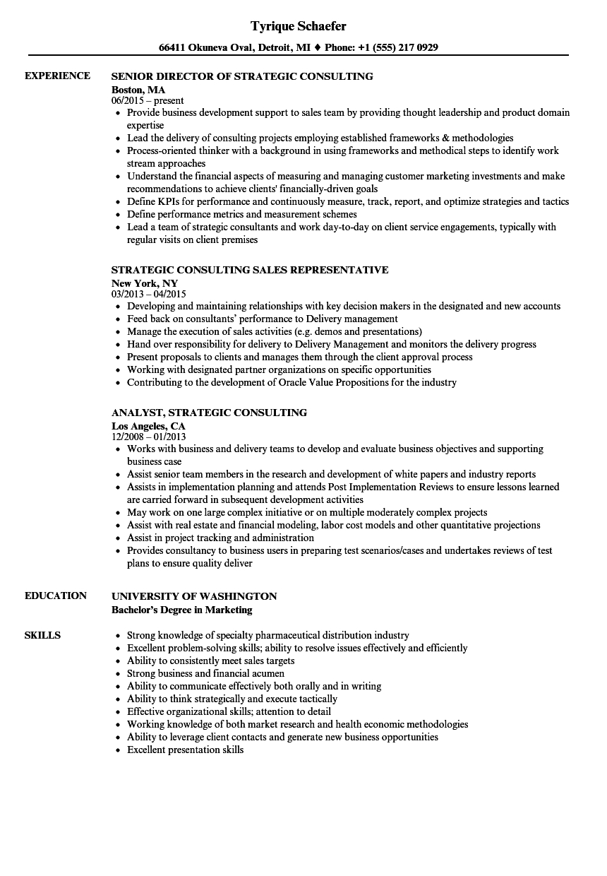 Strategic Consulting Resume Samples Velvet Jobs pertaining to size 860 X 1240