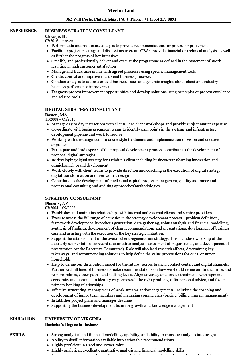 Strategy Consultant Resume Samples Velvet Jobs within sizing 860 X 1240