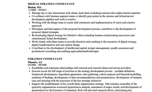 Strategy Consultant Resumes Enom throughout size 860 X 1240