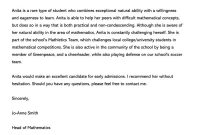 Student Recommendation Letter 15 Sample Letters And Examples throughout sizing 800 X 1055