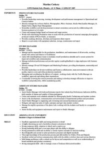 Studio Manager Resume Samples Velvet Jobs pertaining to measurements 860 X 1240