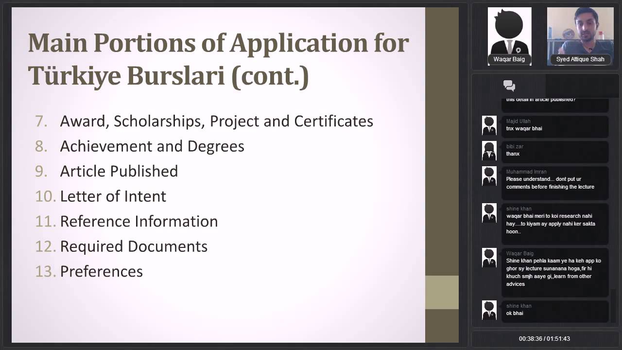 Suggestions For Enhancing Application For Trkiye Burslari Scholarship regarding measurements 1280 X 720