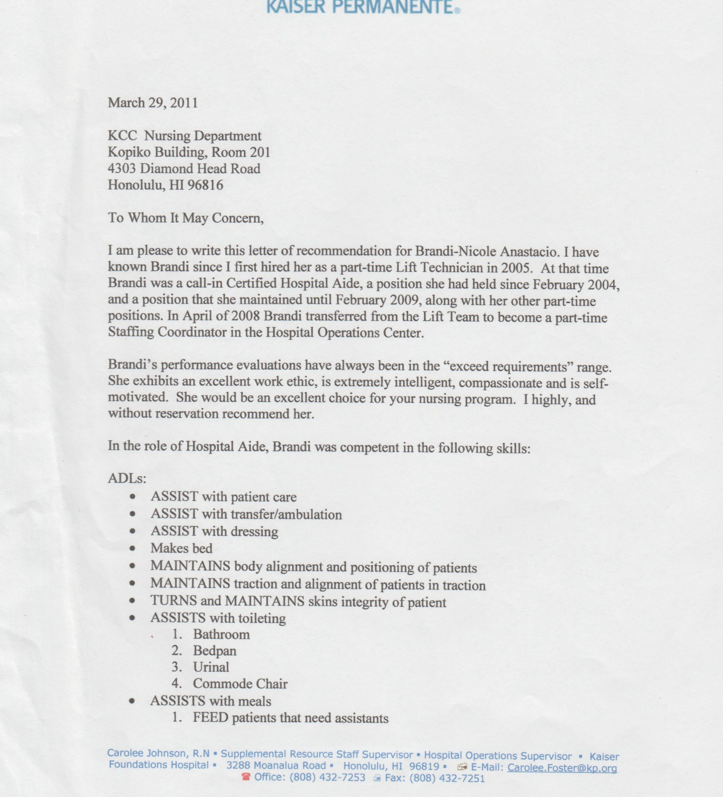 Supplemental Letter Of Recommendation Debandje pertaining to dimensions 2548 X 2808