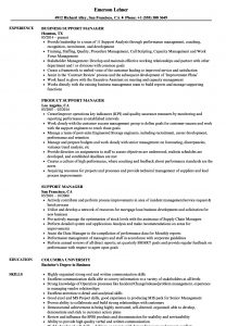 Support Manager Resume Samples Velvet Jobs in size 860 X 1240