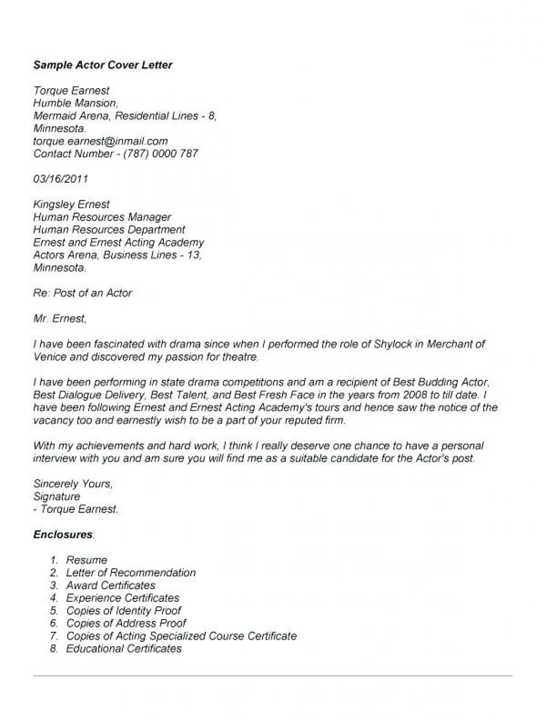 Talent Agency Cover Letter Debandje inside size 1096 X 1446