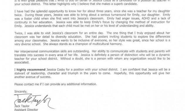 Teacher Recommendation Letter From Parent Debandje inside sizing 788 X 1020