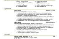 Teaching Modle De Cv Enseignant Cv Lettre De Motivation throughout measurements 800 X 1035