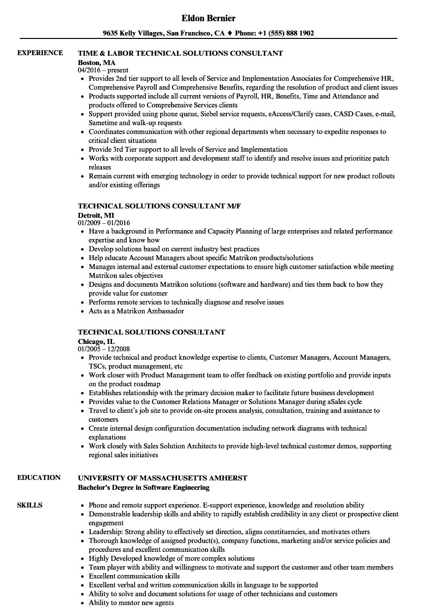 Technical Consultant Resume Caflei pertaining to proportions 860 X 1240