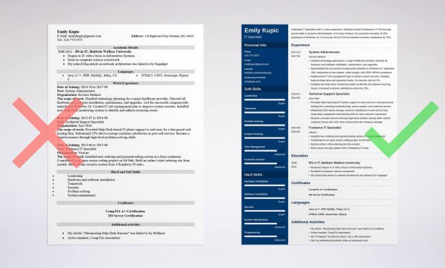 Technical Resume Template Guide 20 Examples with regard to sizing 3000 X 1599