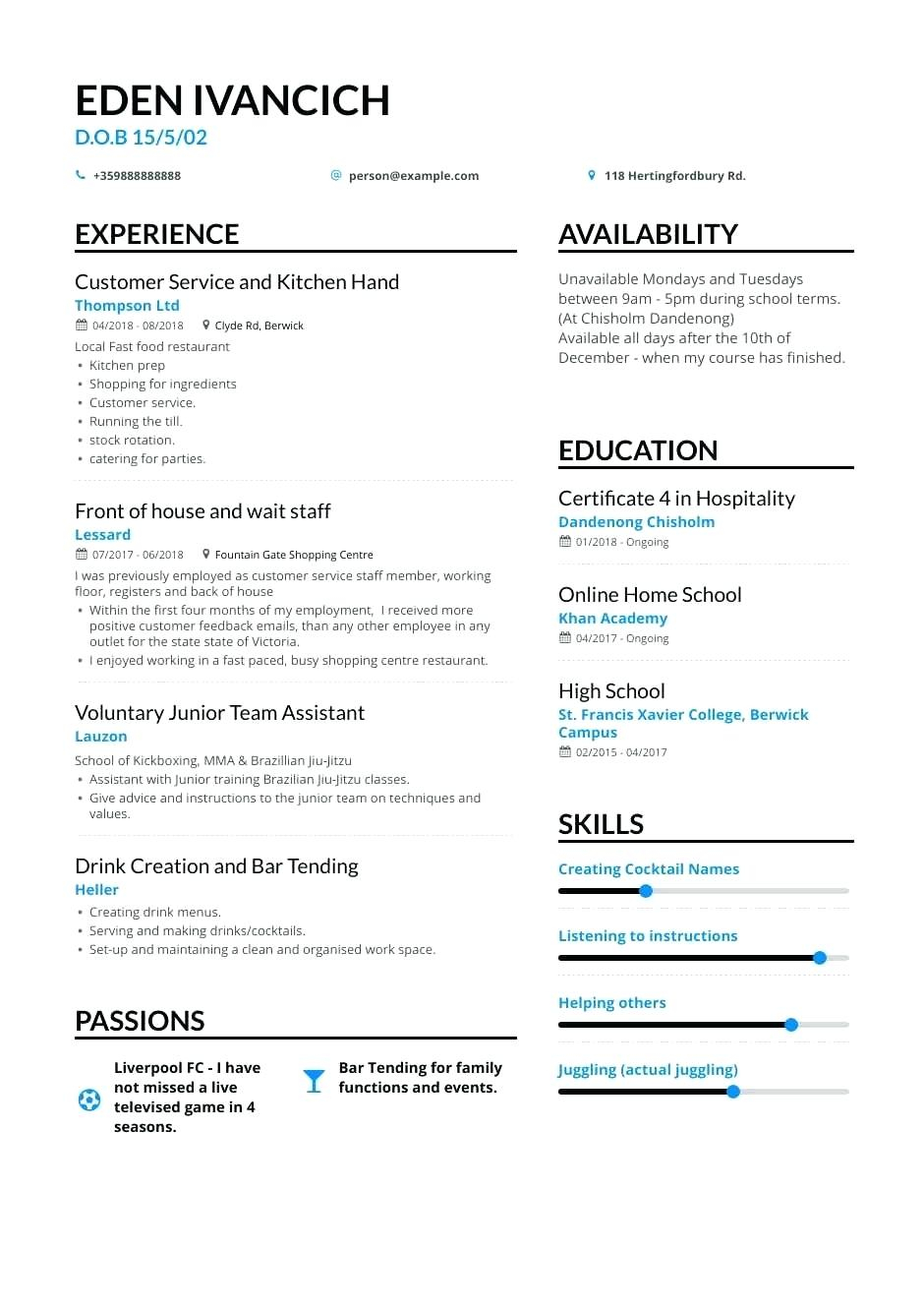 Teenage Cv Template Invis within measurements 940 X 1330