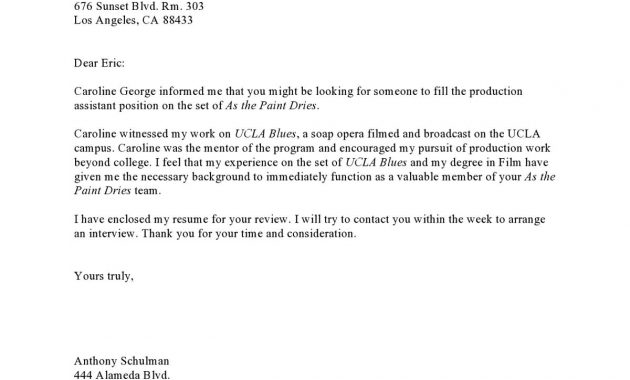 Television Entry Level Referral Cover Letter Cover Letter inside sizing 1200 X 1553