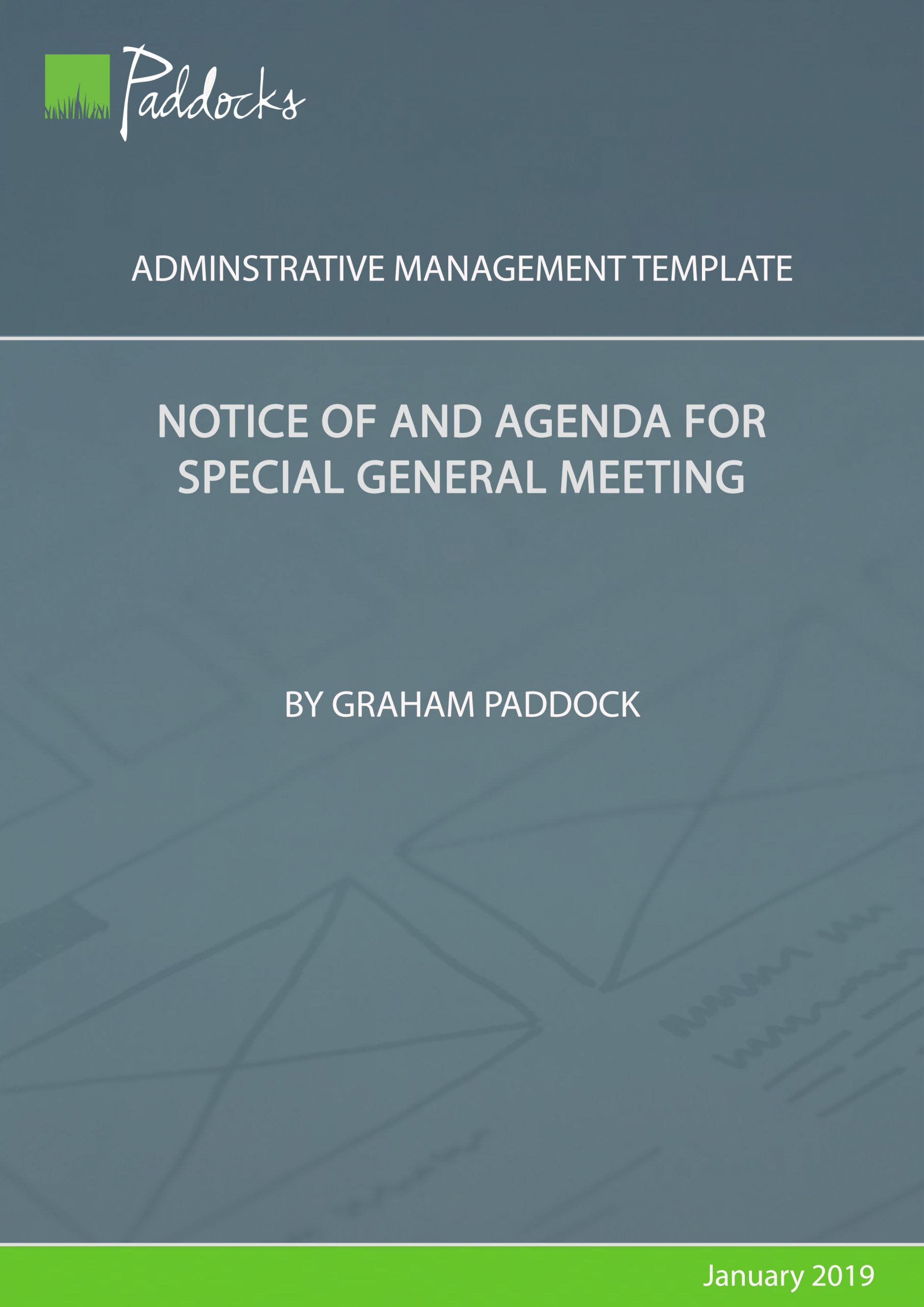 Template Notice Of And Agenda For Special General Meeting intended for sizing 2480 X 3508